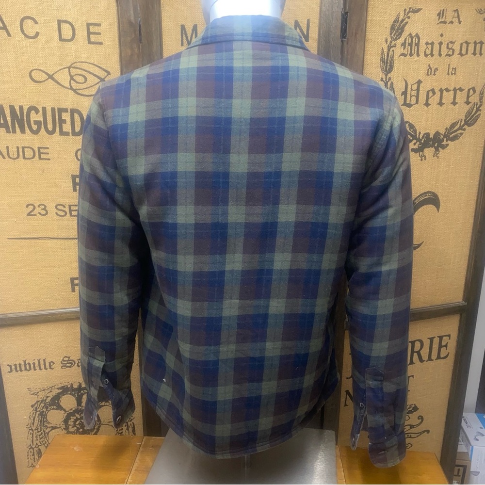 Tailor Vintage Flannel Jacket, Sherpa Lined, M View 5
